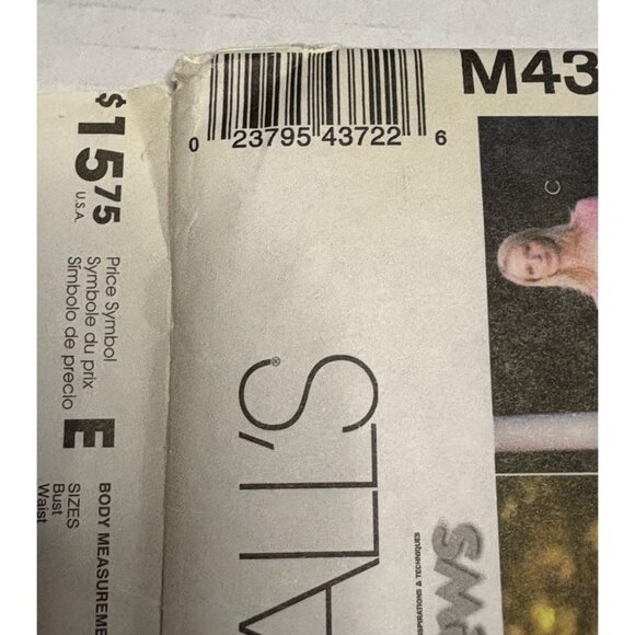 Easy McCalls M4372 Sewing Pattern Dress Asymmetrical Hem Maxi Size 10 12 14 16 - Picture 3 of 7